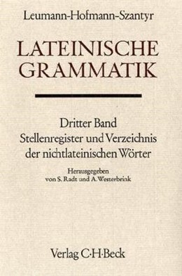 Cover: Radt, Stefan / Westerbrink, Abel, Stellenregister und Verzeichnis der nichtlateinischen Wörter