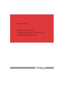 Abbildung von Parashu | Elemente indonesischer Verfassungsgeschichte, Exekutive und Verfassungsgerichtsbarkeit | 1. Auflage | 2015 | beck-shop.de