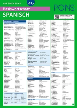 Abbildung von PONS Basiswortschatz auf einen Blick Spanisch | 1. Auflage | 2015 | beck-shop.de