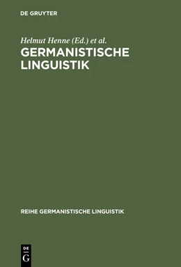 Abbildung von Henne / Sitta | Germanistische Linguistik | 1. Auflage | 2015 | beck-shop.de