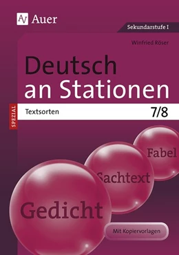 Abbildung von Röser | Deutsch an Stationen SPEZIAL Textsorten 7-8 | 1. Auflage | 2015 | beck-shop.de