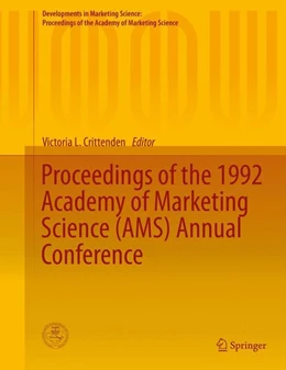 Abbildung von Crittenden | Proceedings of the 1992 Academy of Marketing Science (AMS) Annual Conference | 1. Auflage | 2015 | beck-shop.de