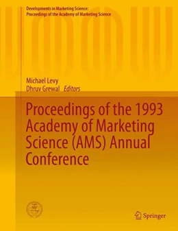 Abbildung von Levy / Grewal | Proceedings of the 1993 Academy of Marketing Science (AMS) Annual Conference | 1. Auflage | 2015 | beck-shop.de
