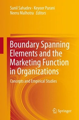 Abbildung von Sahadev / Purani | Boundary Spanning Elements and the Marketing Function in Organizations | 1. Auflage | 2015 | beck-shop.de