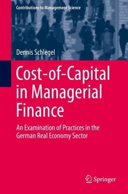 Abbildung von Schlegel | Cost-of-Capital in Managerial Finance | 1. Auflage | 2015 | beck-shop.de