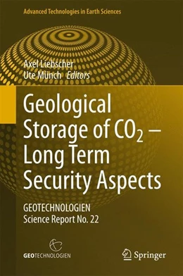 Abbildung von Liebscher / Münch | Geological Storage of CO2 - Long Term Security Aspects | 1. Auflage | 2015 | beck-shop.de