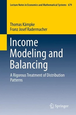 Abbildung von Kämpke / Radermacher | Income Modeling and Balancing | 1. Auflage | 2015 | beck-shop.de