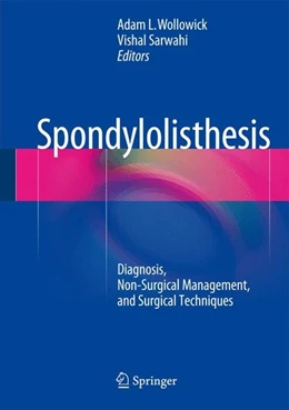 Abbildung von Wollowick / Sarwahi | Spondylolisthesis | 1. Auflage | 2015 | beck-shop.de