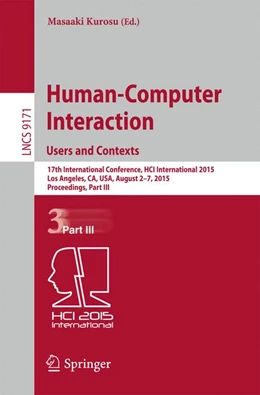 Abbildung von Kurosu | Human-Computer Interaction: Users and Contexts | 1. Auflage | 2015 | 9171 | beck-shop.de