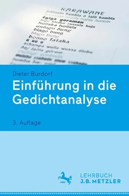 Abbildung von Burdorf | Einführung in die Gedichtanalyse | 3. Auflage | 2015 | beck-shop.de