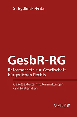 Abbildung von Bydlinski / Fritz | GesbR-RG Reformgesetz zur Gesellschaft bürgerlichen Rechts | 1. Auflage | 2015 | 125 | beck-shop.de