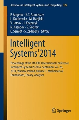 Abbildung von Angelov / Atanassov | Intelligent Systems'2014 | 1. Auflage | 2014 | beck-shop.de