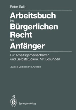 Abbildung von Salje | Arbeitsbuch im Bürgerlichen Recht für Anfänger | 1. Auflage | 1990 | beck-shop.de