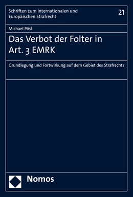 Abbildung von Pösl | Das Verbot der Folter in Art. 3 EMRK | 1. Auflage | 2015 | 21 | beck-shop.de