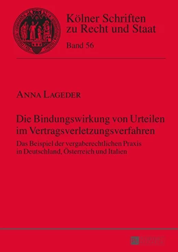 Abbildung von Lageder | Die Bindungswirkung von Urteilen im Vertragsverletzungsverfahren | 1. Auflage | 2015 | 56 | beck-shop.de