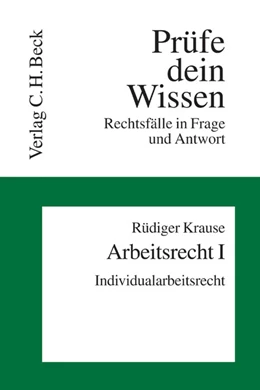 Abbildung von Krause | Arbeitsrecht I: Individualarbeitsrecht | 1. Auflage | 2007 | Band 14/1 | beck-shop.de