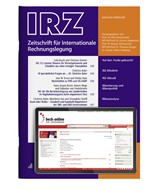 Abbildung von IRZ • Zeitschrift für Internationale Rechnungslegung | 19. Jahrgang | 2024 | beck-shop.de