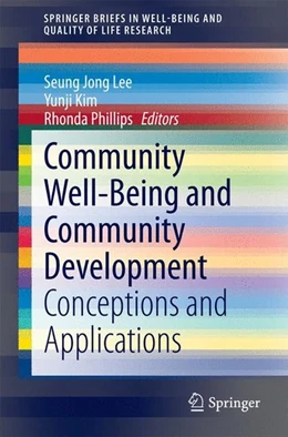 Abbildung von Lee / Kim | Community Well-Being and Community Development | 1. Auflage | 2014 | beck-shop.de