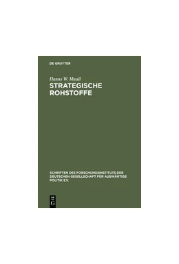Abbildung von Maull | Strategische Rohstoffe | 1. Auflage | 2015 | beck-shop.de