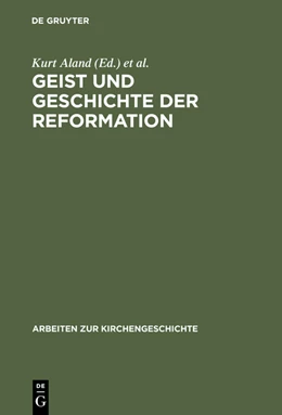 Abbildung von Aland / Eltester | Geist und Geschichte der Reformation | 1. Auflage | 2015 | beck-shop.de