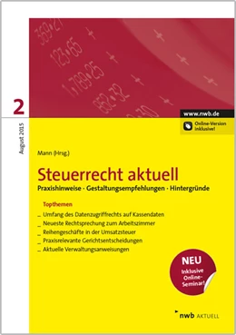 Abbildung von Mann (Hrsg.) | Steuerrecht aktuell 2/2015 | 1. Auflage | 2015 | beck-shop.de