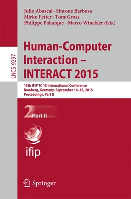 Abbildung von Abascal / Barbosa | Human-Computer Interaction – INTERACT 2015 | 1. Auflage | 2015 | beck-shop.de