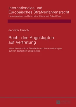 Abbildung von Pöschl | Recht des Angeklagten auf Vertretung | 1. Auflage | 2015 | 13 | beck-shop.de