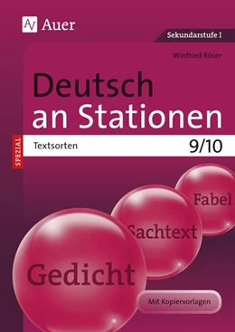 Abbildung von Röser | Deutsch an Stationen SPEZIAL Textsorten 9-10 | 1. Auflage | 2015 | beck-shop.de