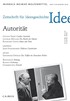 Cover:, Zeitschrift für Ideengeschichte Heft IV/4 Winter 2010: Autorität
