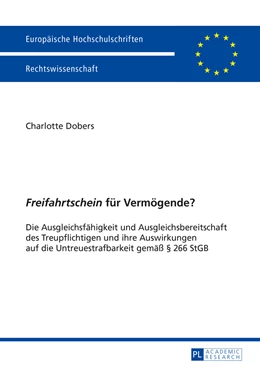 Abbildung von Dobers | «Freifahrtschein» für Vermögende? | 1. Auflage | 2015 | 5752 | beck-shop.de