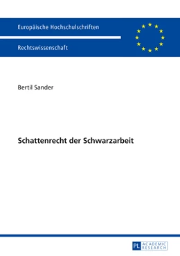 Abbildung von Sander | Schattenrecht der Schwarzarbeit | 1. Auflage | 2015 | 5720 | beck-shop.de