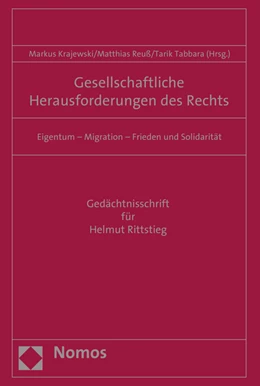 Abbildung von Krajewski / Reuß | Gesellschaftliche Herausforderungen des Rechts | 1. Auflage | 2015 | beck-shop.de