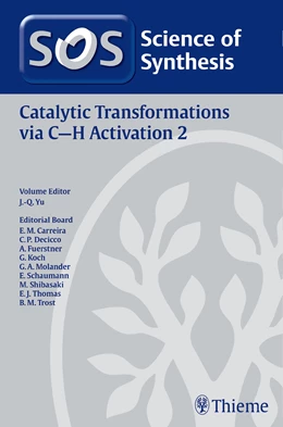 Abbildung von Yu | Science of Synthesis: Catalytic Transformations via C-H Activation Vol. 2 | 1. Auflage | 2015 | beck-shop.de