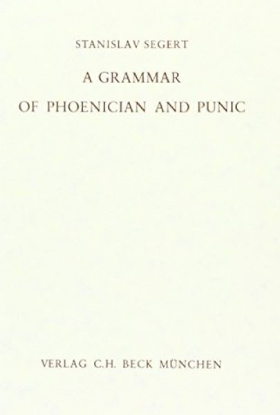 Cover:, A Grammar of Phoenician and Punic