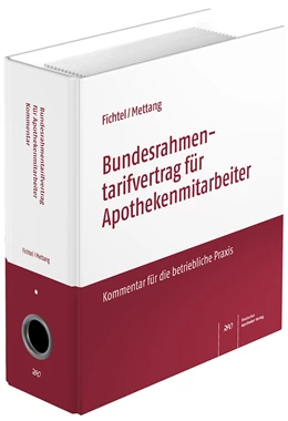 Abbildung von Fichtel / Mettang | Bundesrahmentarifvertrag für Apothekenmitarbeiter | 1. Auflage | 2016 | beck-shop.de