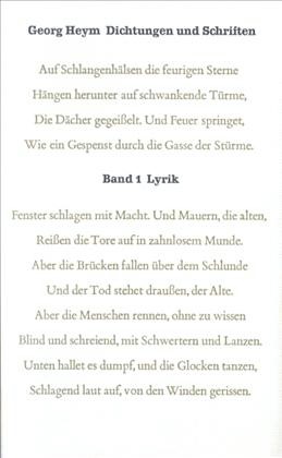 Cover:, Dichtungen und Schriften  Bd. 1: Lyrik