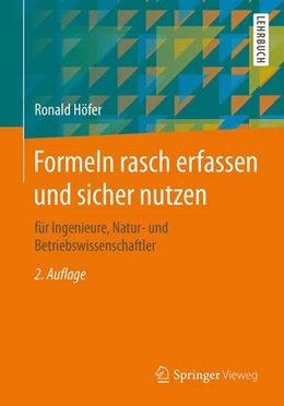 Abbildung von Höfer | Formeln rasch erfassen und sicher nutzen | 2. Auflage | 2015 | beck-shop.de