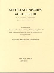 Cover:, Mittellateinisches Wörterbuch  1. Lieferung (a-adcumen)