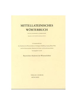 Cover:, Mittellateinisches Wörterbuch  1. Lieferung (a-adcumen)