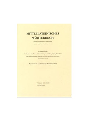Cover: , Mittellateinisches Wörterbuch  1. Lieferung (a-adcumen)