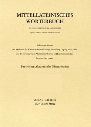 Cover: , Mittellateinisches Wörterbuch  22. Lieferung (contradictorius - corregno)