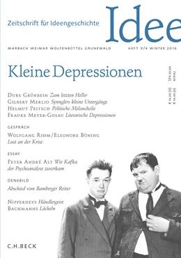 Abbildung von Zeitschrift für Ideengeschichte Heft X/4 Winter 2016 | 1. Auflage | 2016 | beck-shop.de