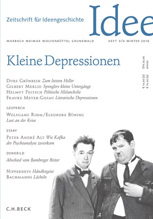 Cover: , Zeitschrift für Ideengeschichte Heft X/4 Winter 2016