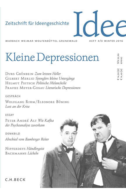 Cover: , Zeitschrift für Ideengeschichte Heft X/4 Winter 2016