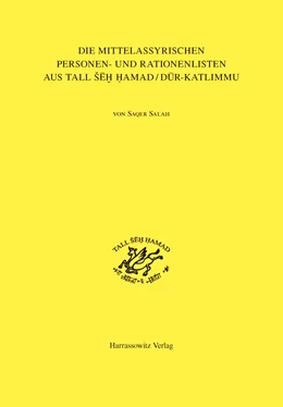 Abbildung von Salah | Die mittelassyrischen Personen- und Rationenlisten aus Tall ŠeH Hamad/Dur-Katlimmu | 1. Auflage | 2014 | 18 | beck-shop.de