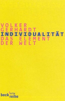 Cover: Gerhardt, Volker, Individualität