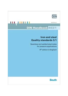 Abbildung von DIN e.V. | Iron and steel - Quality standards 3/1 | 6. Auflage | 2016 | 403/1 | beck-shop.de