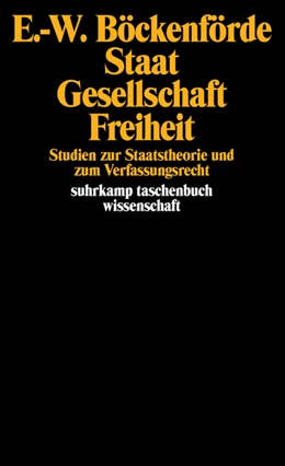 Abbildung von Böckenförde | Staat, Gesellschaft, Freiheit | 1. Auflage | 1976 | 163 | beck-shop.de