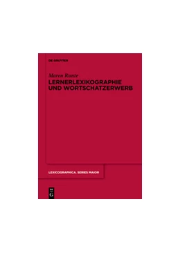Abbildung von Runte | Lernerlexikographie und Wortschatzerwerb | 1. Auflage | 2015 | beck-shop.de