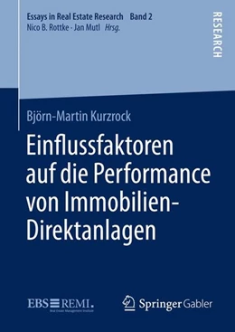 Abbildung von Kurzrock | Ein¿ussfaktoren auf die Performance von Immobilien-Direktanlagen | 1. Auflage | 2015 | beck-shop.de